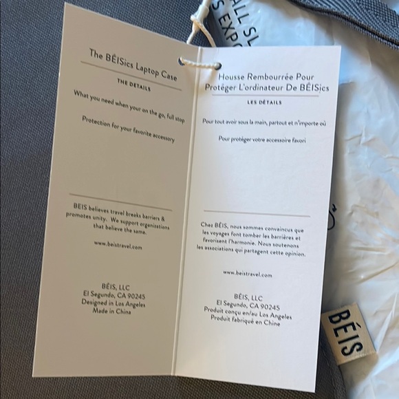 Beis Gray Laptop Case - Picture 4 of 4
